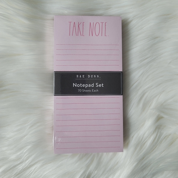 Rae Dunn Notepad TAKE NOTE and SHOP Pads Set - Picture 2 of 4